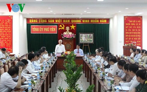Tổng Bí thư Nguyễn Phú Trọng thăm và làm việc tại Phú Yên  - ảnh 1